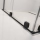 Kabina Furo Black KDD RADAWAY 110x80cm szkło przejrzyste, profile czarne 10105110-54-01L/10105080-54-01R