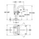 Bateria wannowa stojąca, DN 15, GROHE Atrio Classic,Chrom