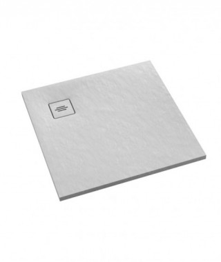 Schedpol Brodzik kompozytowy Protos White Stone 100x100x3,5 cm, kwadratowy 3SP.P1K-100100/B/ST-M1/B/ST