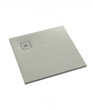 Schedpol Brodzik kompozytowy Protos Cement Stone 90x90x3,5 cm, kwadratowy 3SP.P1K-9090/CT/ST-M1/CT/ST