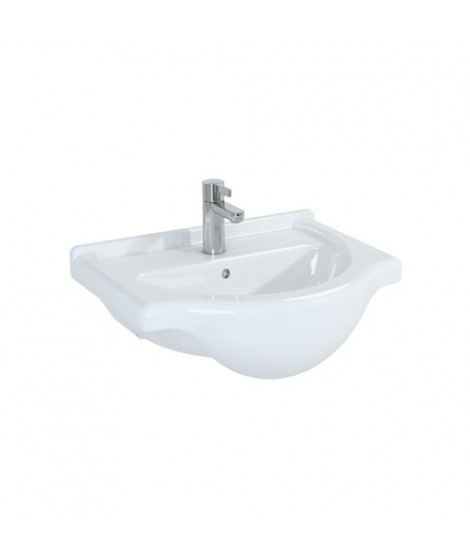 Umywalka ceramiczna 50 cm ELITA Bahama 50 z otworem pod baterię i przelewem