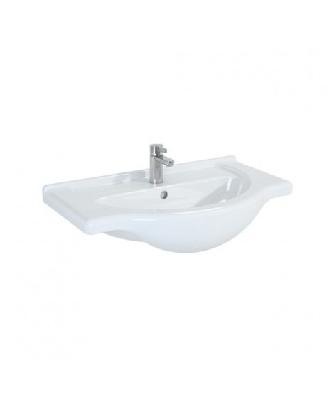 Umywalka ceramiczna 75 cm ELITA Bahama 75 z otworem pod baterię i przelewem