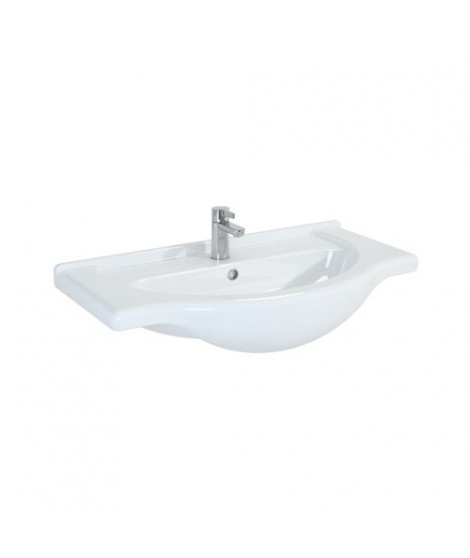 Umywalka ceramiczna 85 cm ELITA Bahama 85 z otworem pod baterię i przelewem