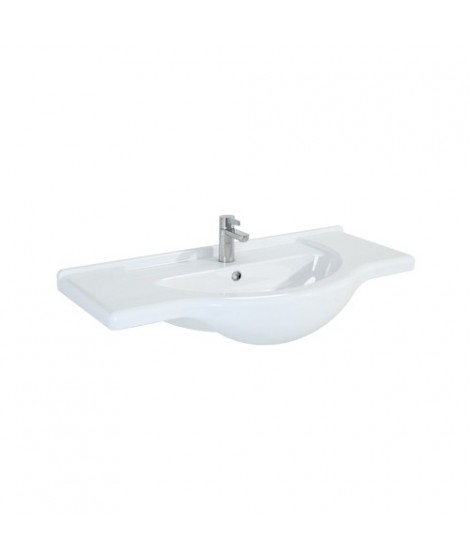 Umywalka ceramiczna 95 cm ELITA Bahama 95 z otworem pod baterię i przelewem