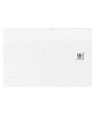 MORI New Trendy Brodzik posadzkowy biały strukturalny 100x80x3cm B-0432 + syfon gratis