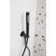 KFA MOZA zestaw prysznicowy podtynkowy z baterią 3 funkcyjną czarny 5039-501-81