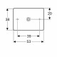 KOŁO VARIFORM Umywalka stawiana na blat 55x40cm, prostokątna 500.779.01.6
