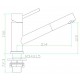 Bateria zlewozmywakowa ze stali nierdzewnej OMNIRES NOKITE S1381P Inox