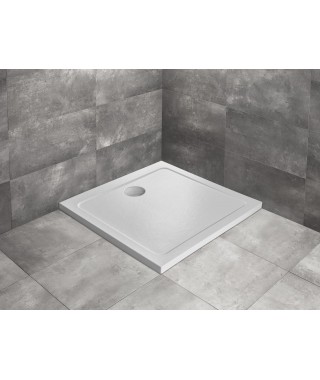 RADAWAY DOROS C Stone biały Brodzik kwadratowy 90x90x4,5cm 