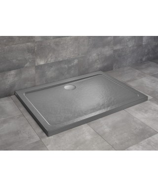 RADAWAY DOROS D Stone antracytowy brodzik prostokątny 90x80x5cm