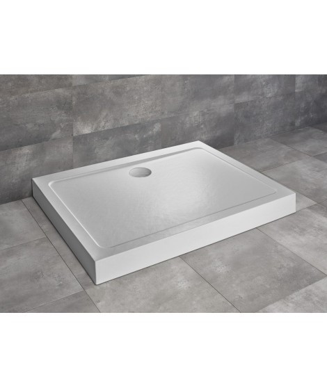 RADAWAY DOROS D Compact Stone biały brodzik prostokątny 120x80x11,5cm 