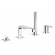 Bateria wannowa 4-otworowa, GROHE Lineare, Chrom