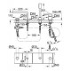 Bateria wannowa 4-otworowa, GROHE Lineare, Chrom