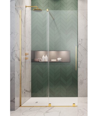 RADAWAY FURO GOLD WALK-IN kabina prysznicowa 120cm lewa