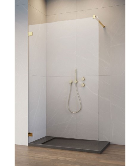 RADAWAY ESSENZA PRO 8 GOLD kabina Walk-In 50cm