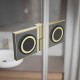 Kabina Essenza Pro Brushed Gold PDD RADAWAY 80cm część prawa, szkło przejrzyste