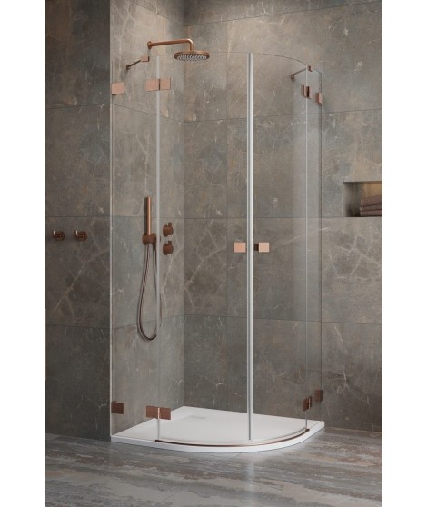 RADAWAY Essenza Pro Brushed Copper PDD drzwi kabiny prawe 80cm