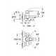 Jednouchwytowa bateria wannowa, GROHE Quadra, Chrom