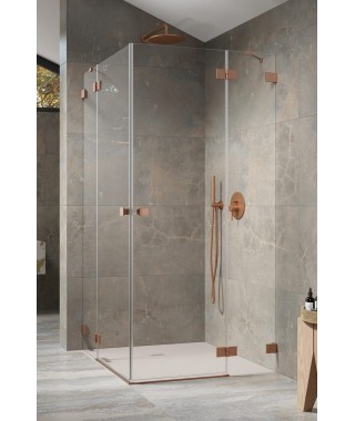 RADAWAY Essenza Pro Brushed Copper KDD drzwi lewe 80cm 