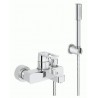 Jednouchwytowa bateria wannowa, GROHE Quadra, Chrom