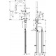 HANSGROHE Talis M54 bateria kuchenna 210, wyciągana wylewka, 2jet, sBox czarny mat 72801670