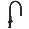 HANSGROHE Talis M54 bateria kuchenna 210, wyciągana wylewka, 2jet, sBox czarny mat 72801670