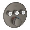 GROHE Grohtherm SmartControl bateria termostatyczna do obsługi trzech wyjść wody, brushed hard graphite 29121AL0
