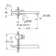 Bateria umywalkowa 2-otworowa. GROHE Lineare. Chrom