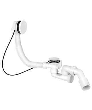 McAlpine Syfon wannowy automatyczny biały MP31SSF-WHBR