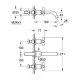 Bateria umywalkowa 3-otworowa DN 15. GROHE Atrio Classic.Chrom
