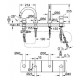 Bateria wannowa 4-otworowa DN 20 , GROHE Grander, Chrom
