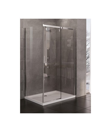 Kabina prostokątna NEW TRENDY PORTA 100x90x200cm szkło czyste, prawa