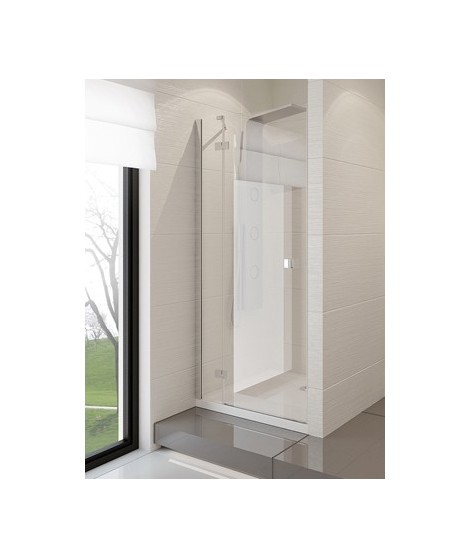 Drzwi prysznicowe 80x190 cm NEW TRENDY MODENA uchylne na zewnątrz,szkło czyste, lewe