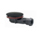 Schedpol Syfon brodzikowy z czarnym matowym grzybkiem średnica 90 mm SDBD40WB