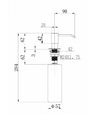 ALVEUS CALLAS dozownik beton 81 1129073