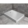 RADAWAY DOROS F Compact Stone biały brodzik prostokątny 150x90x12cm