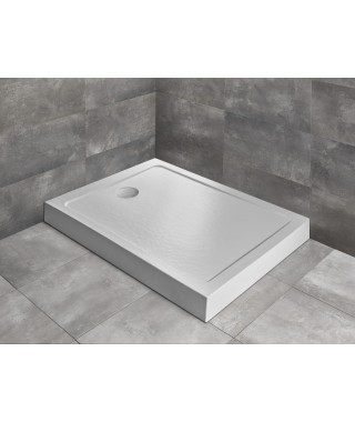 RADAWAY DOROS F Compact Stone biały brodzik prostokątny 160x80x12cm