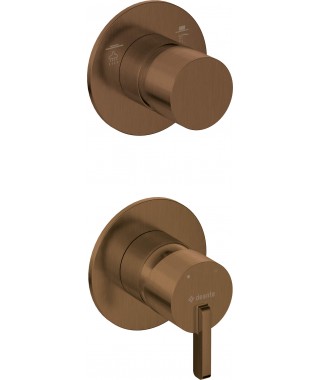 Deante Design Studio Bateria prysznicowa podtynkowa z przełącznikiem natrysku BQS C44P