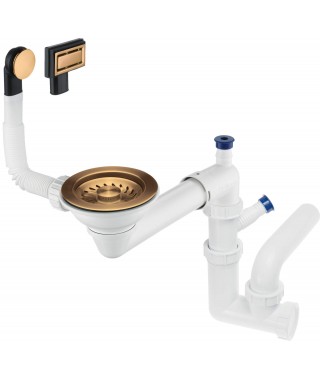 Deante Syfon do zlewozmywaka granitowego 1-komorowego - Space-Saver ZXY C949