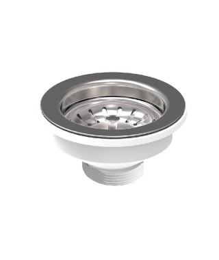 Bonomini Spust do zlewozmywaków 3,5"/ø 90mm 19410NNC64SOX