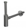 Bonomini Półsyfon dekoracyjny ze stali nierdzewnej gun metal titanium 0581GM32K2