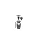Bonomini Spust klik klak ceramiczny biały 0931CX54S0