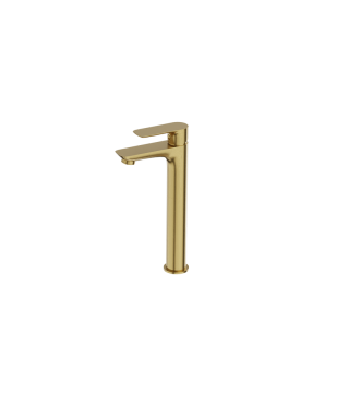 Bateria umywalkowa wysoka Lavita Spark Brushed Gold 5900378341208