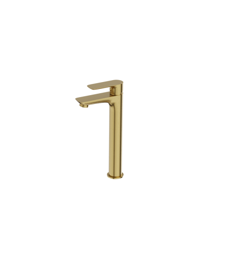 Bateria umywalkowa wysoka Lavita Spark Brushed Gold 5900378341208