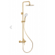 KFA MOZA BRUSHED GOLD DESZCZOWNIA Z BATERIĄ NATRYSKOWĄ 5036-910-31