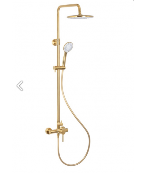 KFA MOZA BRUSHED GOLD DESZCZOWNIA Z BATERIĄ NATRYSKOWĄ 5036-910-31