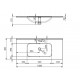 Umywalka SKAPPA 100 CERAM FUME MATT 146067/RE041003067020