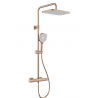 KFA MALAGA ROSE GOLD DESZCZOWNIA Z BATERIĄ TERMOSTATYCZNĄ 5756-910-34
