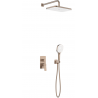 KFA MALAGA ROSE GOLD ZESTAW PODTYNKOWY Z BATERIĄ NATRYSKOWĄ 4529-501-34