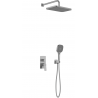 KFA MALAGA GUN METAL GREY ZESTAW PODTYNKOWY Z BATERIĄ NATRYSKOWĄ 4529-501-61